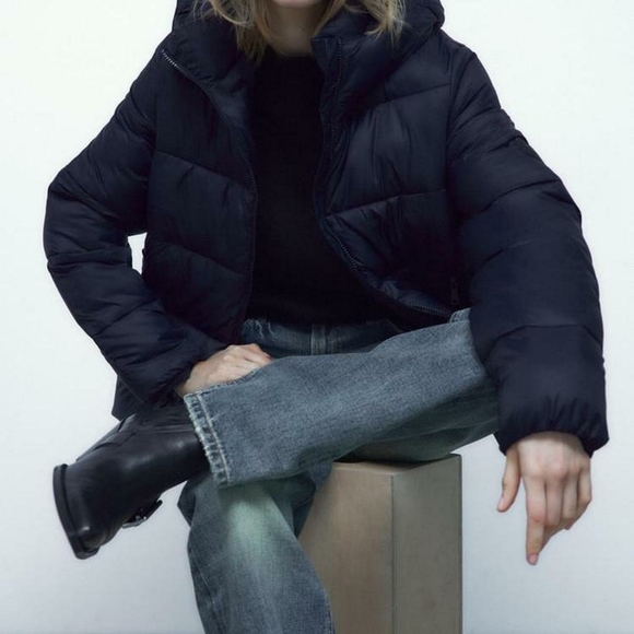 NWOT Zara Thermo Insulated Water Repellent Puffer Coat - Picture 15 of 16